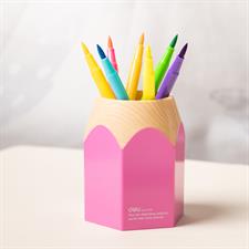 Deli E9145 Pencil Shape Kids Pen Holder