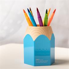 Deli E9145 Pencil Shape Kids Pen Holder