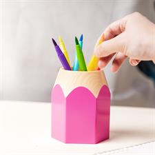 Deli E9145 Pencil Shape Kids Pen Holder