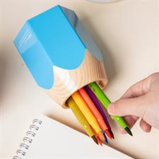 Deli E9145 Pencil Shape Kids Pen Holder