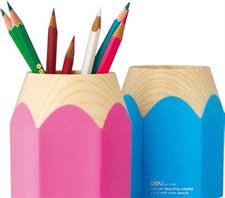 Deli E9145 Pencil Shape Kids Pen Holder