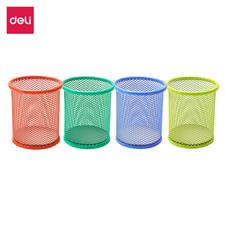 Deli E9153 Mesh Steel Round Pen Holder