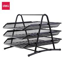 Deli E9181 A4 Mesh Steel 3-Tier Paper Tray