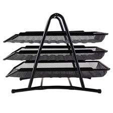 Deli E9181 A4 Mesh Steel 3-Tier Paper Tray