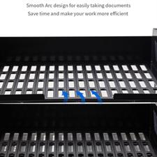 Deli E9208 A4 Plastic 2-Tier Paper Tray
