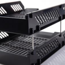 Deli E9208 A4 Plastic 2-Tier Paper Tray