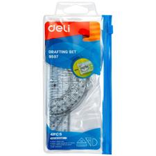 Deli E9597 Set Square 10cm 4 pcs