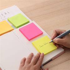 Deli EA02302 Neon Colour Sticky Notes 3x3 Inches