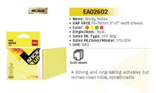 Deli EA02602 Neon Color Sticky Notes 4 Colours 3x3 Inches