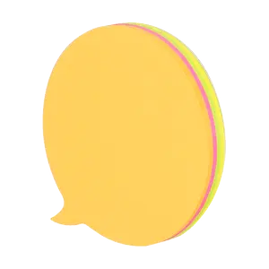 Deli EA03202 Neon Color Shape Sticky Notes 3×3 Inches 80 Sheets 