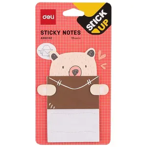 Deli EA55202 Characters Sticky Notes 3×4 Inches 15 Sheets