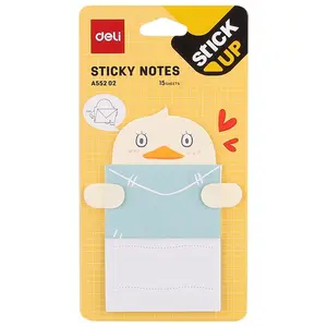 Deli EA55202 Characters Sticky Notes 3×4 Inches 15 Sheets