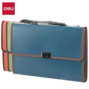 Deli EB40602 FC 13 Pockets Expanding File with Handle
