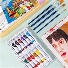 Deli EC11-12 Color Emotion 12 Gouache Colour 12ml Tubes