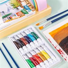 Deli EC12 Colour Emotion 12ml 12 & 24 Acrylic Colour Set