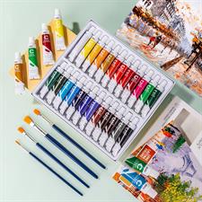Deli EC12 Colour Emotion 12ml 12 & 24 Acrylic Colour Set