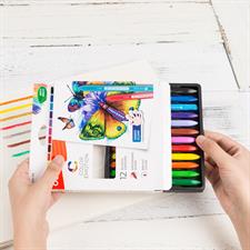 Deli EC200 Color Emotion Plastic Crayons