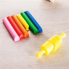 Deli ED75011 Play Dough with Roller 6 Colours