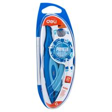 Deli EG20002 Compass in Plastic with Mechanical-Clutch Pencil+Lead Box