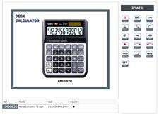 Deli EM00820 12-Digits Desktop Calculator