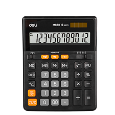 Deli EM888 12-Digit Dual Memory Desktop Calculator