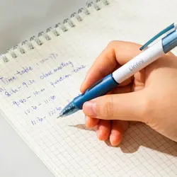Deli EQ18-BL Linfini Retractable Ballpoint Pen