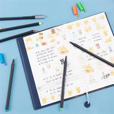 Deli EQ900-12 Linkus Fineliner Pointer 12 Colours