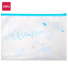 Deli EZ70102 A4 Bumpees Plastic Zip Bag
