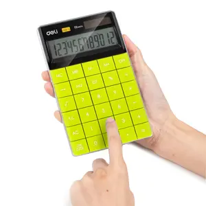 Deli Touch Series E1589 Acrylic Keys 12-Digits Desktop Calculator