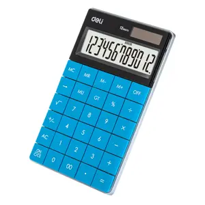 Deli Touch Series E1589 Acrylic Keys 12-Digits Desktop Calculator