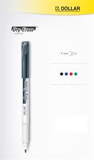 Dollar DE-1 Dry Erase 1mm Board Marker 4 Assorted Colour Set