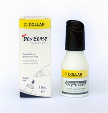 Dollar Dry Erase White Board Marker Ink Bottle 15ml