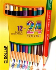 Dollar My Pencil WOW Dual End 24 Colour Pencils