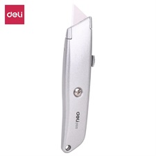 Deli E2100 Utility Knife Paper Cutter Aluminium Alloy Body 19mm