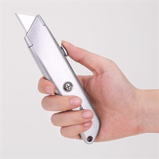 Deli E2100 Utility Knife Paper Cutter Aluminium Alloy Body 19mm