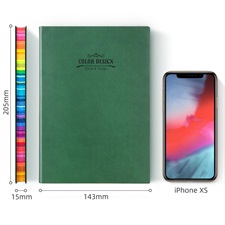 Deli E3183 Colour Design Hard Leather Cover A5 Notebook – 112 Pages