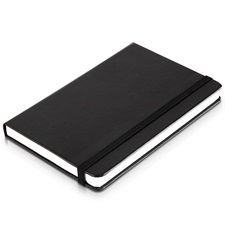Deli E3314 Premium Hard Leather Cover 56K Notebook – 120 Pages