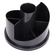 Deli E38251A Rotary Desk Organizer with Stationery