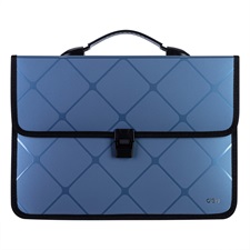 Deli New York Series E39634 A4 2 Pockets Expanding File Buckled with Handle