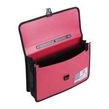 Deli New York Series E39634 A4 2 Pockets Expanding File Buckled with Handle