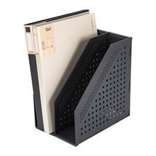 Deli E78999 Foldable Plastic Magazine Holder 2 Compartments