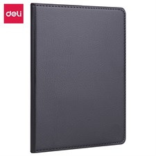 Deli E7901 Hard Leather Cover 25K Notebook – 80 Pages