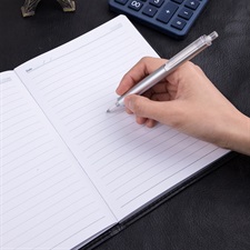 Deli E7901 Hard Leather Cover 25K Notebook – 80 Pages