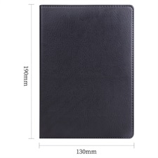 Deli E7902 Hard Leather Cover 32K Notebook – 80 Pages