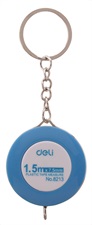 Deli E8213 Plastic Measuring Tape 1.5 m with Keychain