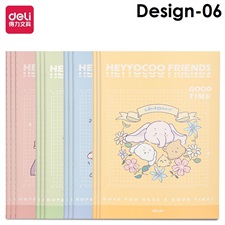 Deli EFA540 School Multi Design Soft Cover A5 Notebook – 40 Pages