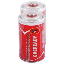 Eveready 1050 Red D Battery x 2 SW Pack