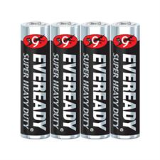 Eveready 1212 Black AAA Battery x 4 Blister Pack (Pencil Cell)