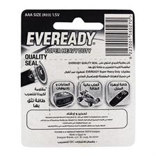 Eveready 1212 Black AAA Battery x 4 Blister Pack (Pencil Cell)