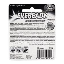 Eveready 1215 Black AA Battery x 4 Blister Pack (Pencil Cell)